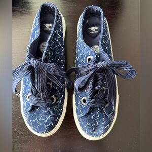 Rocket Dog Blue & White Star Mule Sneakers Lace-Up Size 8.5